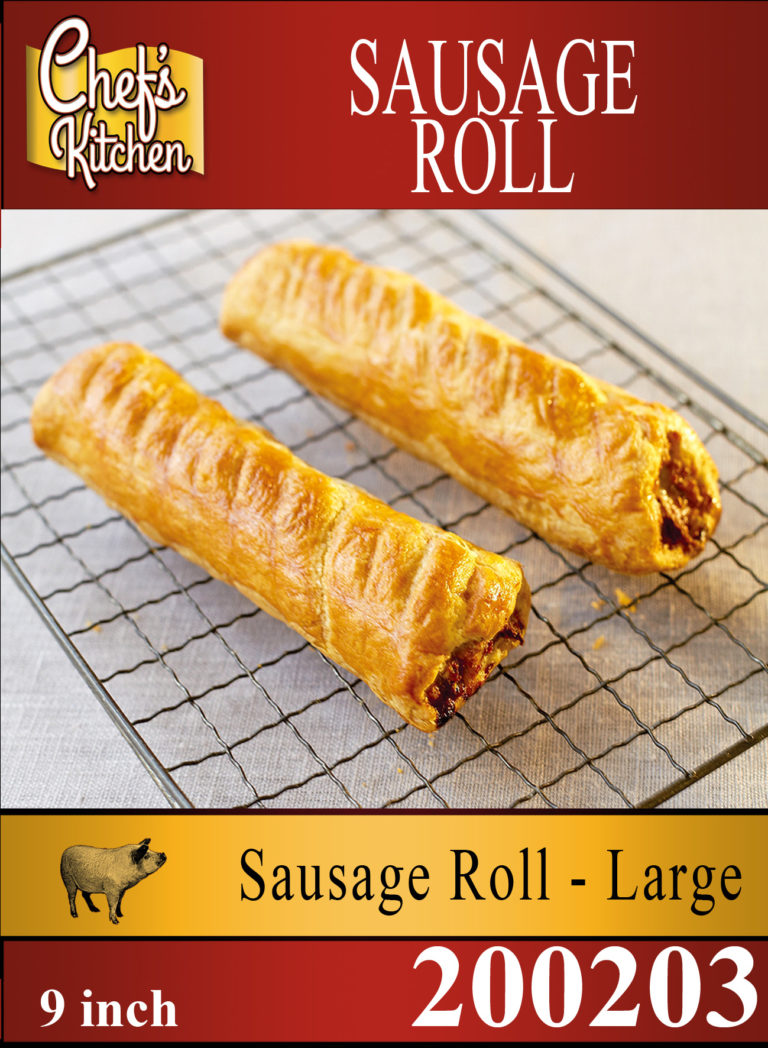 Sausage Roll Jumbo 9 ” 220g ไส้กรอก ปั๊บ Korat Chef