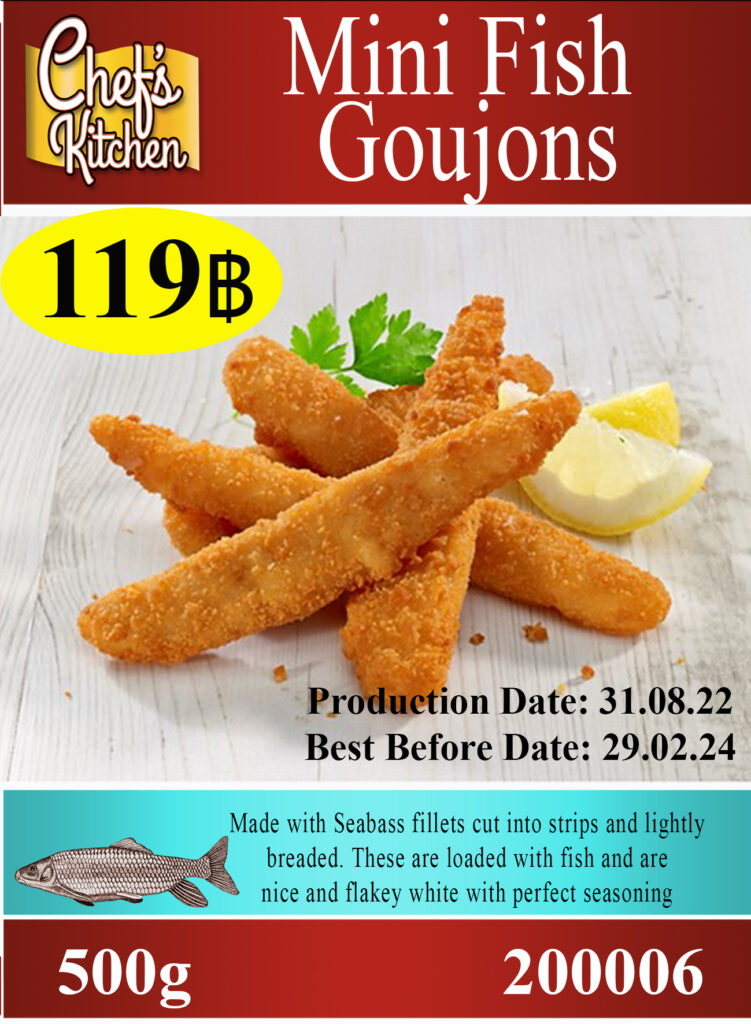 Fish goujons 500g SUPER VALUE Korat Chef