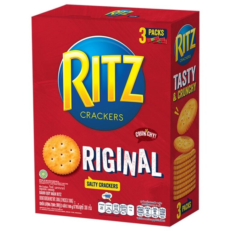 Ritz ORIGINAL salty crackers 300g (3 x 100g packs) Korat Chef
