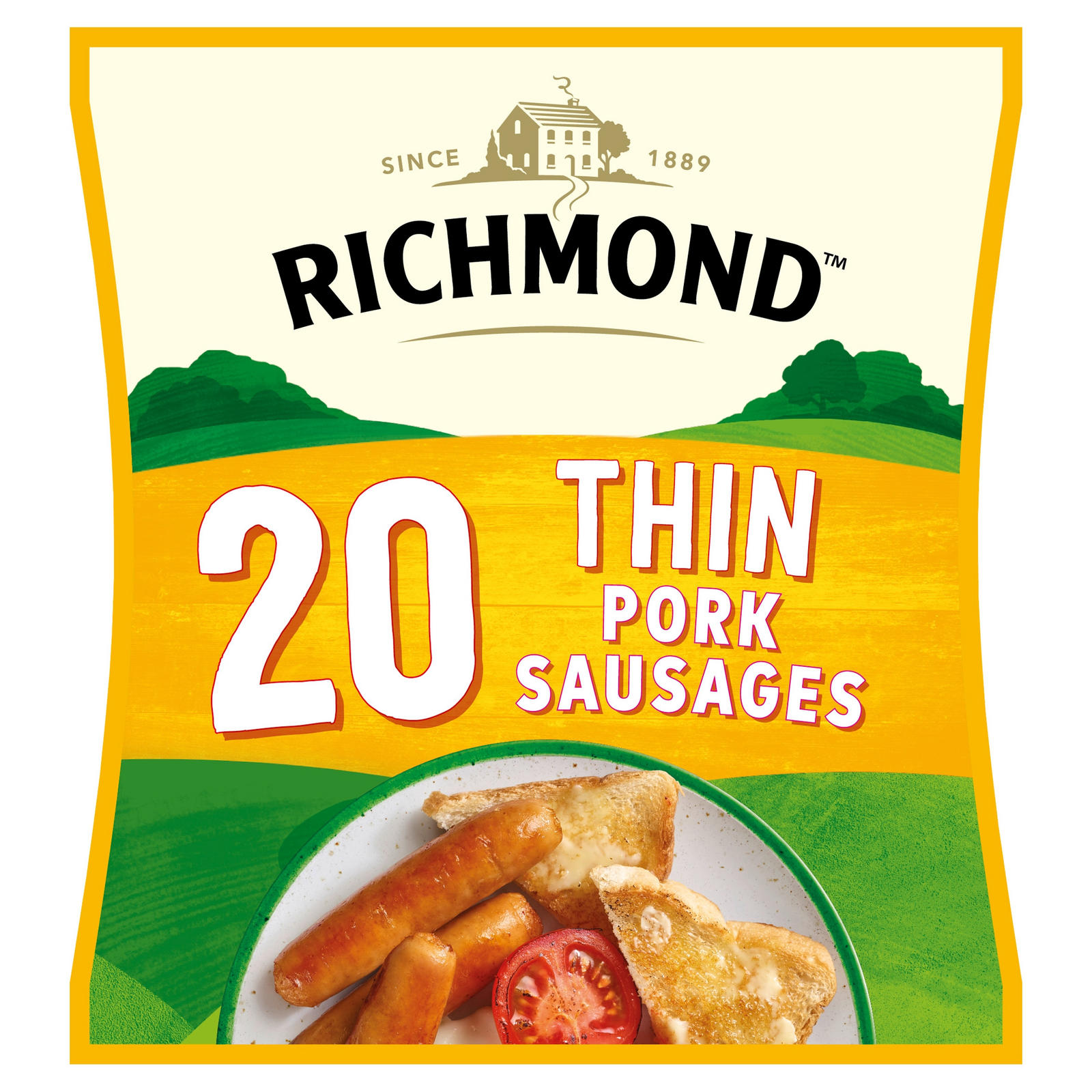 Richmond Thin Pork Sausages 555g Korat Chef