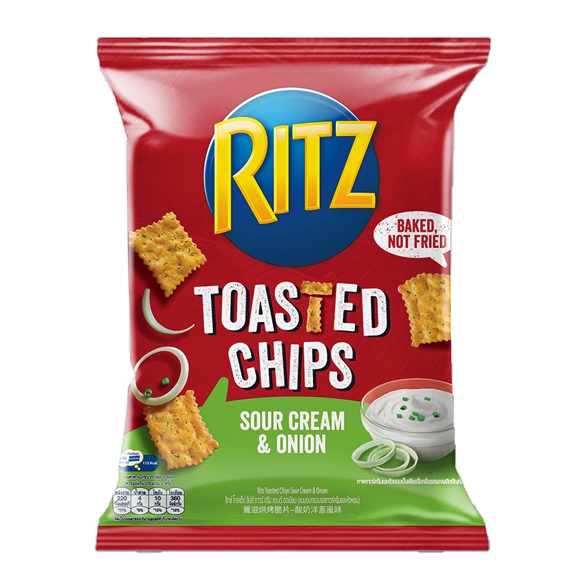 Ritz Toasted Chips Sour Cream & Onion 45g Korat Chef