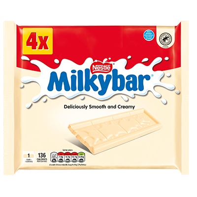Nestle Milkybar White Chocolate Multipack 4 25g 100g Korat Chef